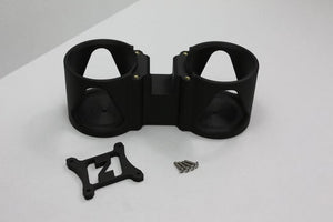 FDM printed cup holder showing pre-installed form. Hardware included with each purchase.