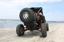 Load image into Gallery viewer, Horizon Off-Road rear trailing arms installed on Honda Talon 1000R. Black Anodized 6061-T6 aluminum. Alternate view.